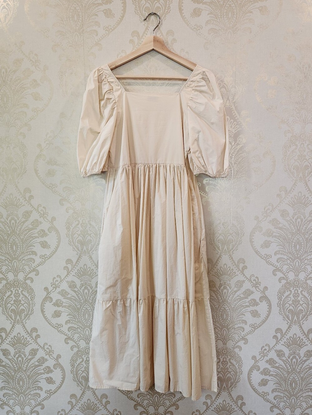A Bronze Age Serenity Puff Dress Parchment - Picture 6 of 10